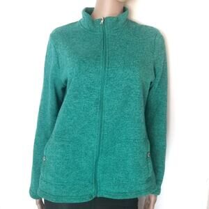 Croft & Barrow | Teal Turquoise Green Zip Up